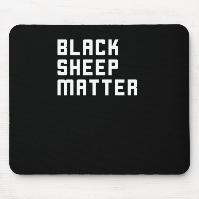 Mousepad Vinheta Preta de Ovelha (Frente)