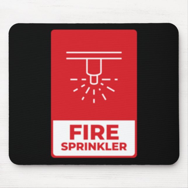 Mousepad Vinheta pulverizadora de incêndio (Frente)