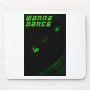 Mousepad Vinheta Vertical de Texto de Dança de Declives