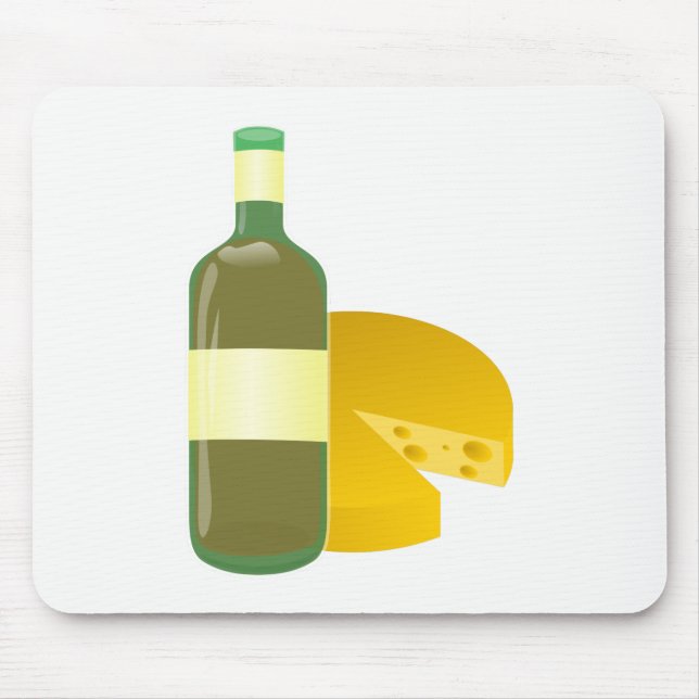 Mousepad Vinho e Queijo (Frente)