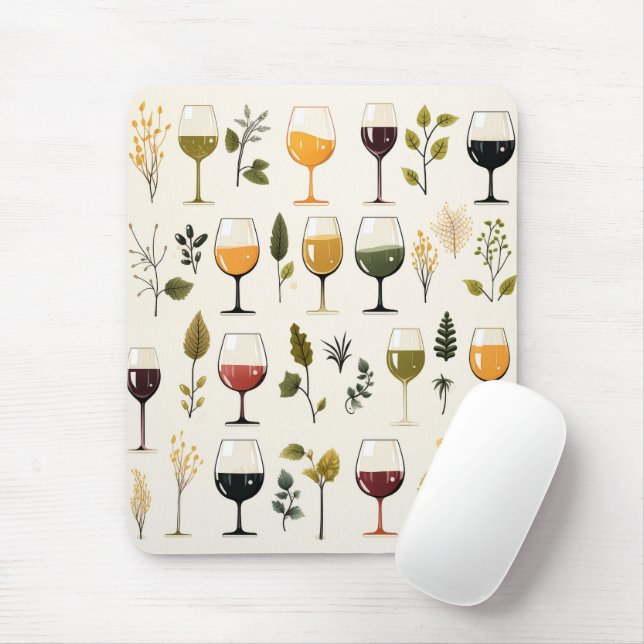 Mousepad Vinhos de vinho cúbicos (Com mouse)
