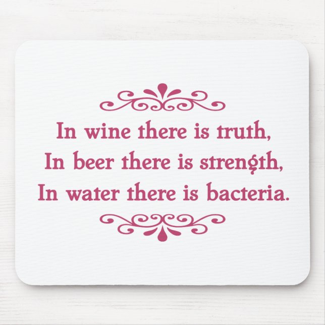 Mousepad Vino Veritas do En - cf (Frente)