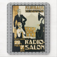 Vintage 1920 Scheveningen Países Baixos Radio Salo