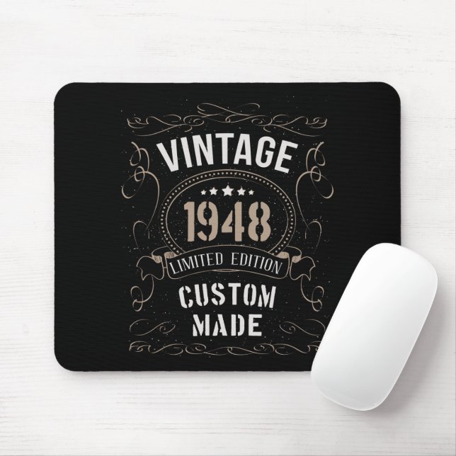 Mousepad Vintage 1948 Limited Edition Personalizada (Com mouse)
