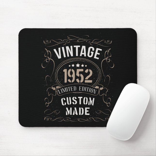 Mousepad Vintage 1952 Limited Edition Personalizada (Com mouse)