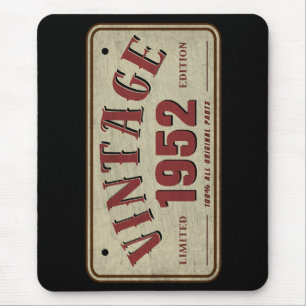 Mousepad Vintage 1952 Limited Edition Todas as peças origin