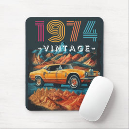 Mousepad Vintage, 1974, carro legal