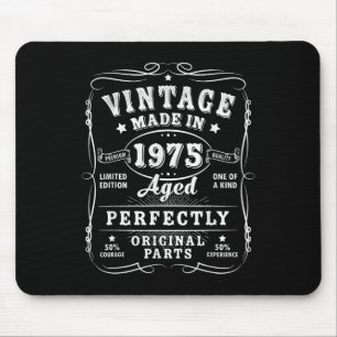 Mousepad Vintage 50 Decorações de Aniversário Homens 50anos