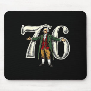 Mousepad Vintage 6-7 7-6 George Washington 67 Seis Sete Ame