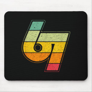 Mousepad Vintage 6 7 Meme Seis Sete Logotipo Namaste Engraç