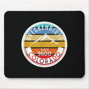Mousepad Vintage 70s 80s Breckenridge Colorado Rocky Mounta