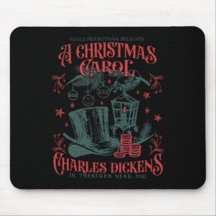 Mousepad Vintage A Christmas Carol Xmas Light Academia Lite