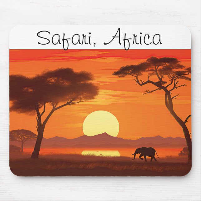 Mousepad Vintage African Safari (Frente)