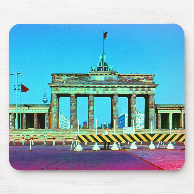 Mousepad Vintage Alemanha Berlin Brandenburg Gate (Frente)