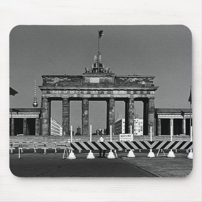 Mousepad Vintage Alemanha Berlin Brandenburg Gate 1970 (Frente)