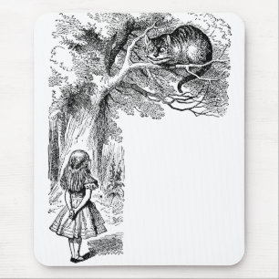 Mousepad Vintage Alice gato no país das maravilhas,