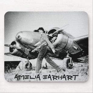 Mousepad Vintage Amelia Earhart Foto