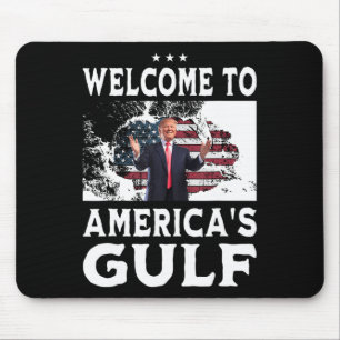 Mousepad Vintage American Flag Bem-vindo ao Golfo 1 da Amér