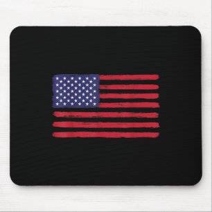 Mousepad Vintage American Flag Memorial Day Veteranos