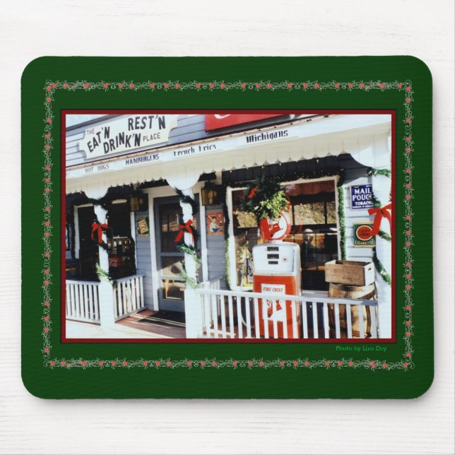 Mousepad 'Vintage Americana Christmas' (Frente)