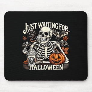 Mousepad Vintage Apenas Esperando Pelo Esqueleto Engraçado