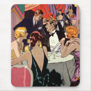 Mousepad Vintage Art Deco Cocktail Party no Nightclub