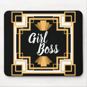 Mousepad Vintage Art Deco Girl Boss