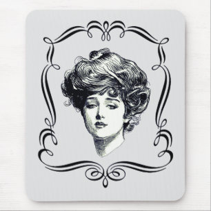 Mousepad Vintage Art Gibson Girl