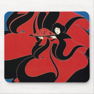 Mousepad Vintage Art Nouveau Chap Book Ação de Graças