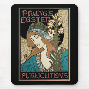 Mousepad Vintage Art Nouveau, Publicações Páscoas Prangs