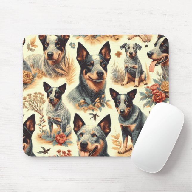 Mousepad Vintage Australian Cattle Seless (Com mouse)