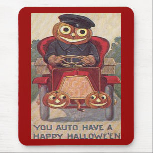 Mousepad Vintage Auto Halloween