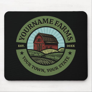 Mousepad Vintage Barn ADD NAME País Fazendas Culturas Agríc