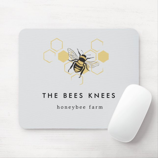 Mousepad Vintage Beekeeping & Honeybee Farm Business (Com mouse)