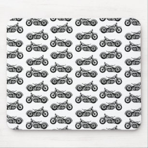 Mousepad Vintage Bike Pattern