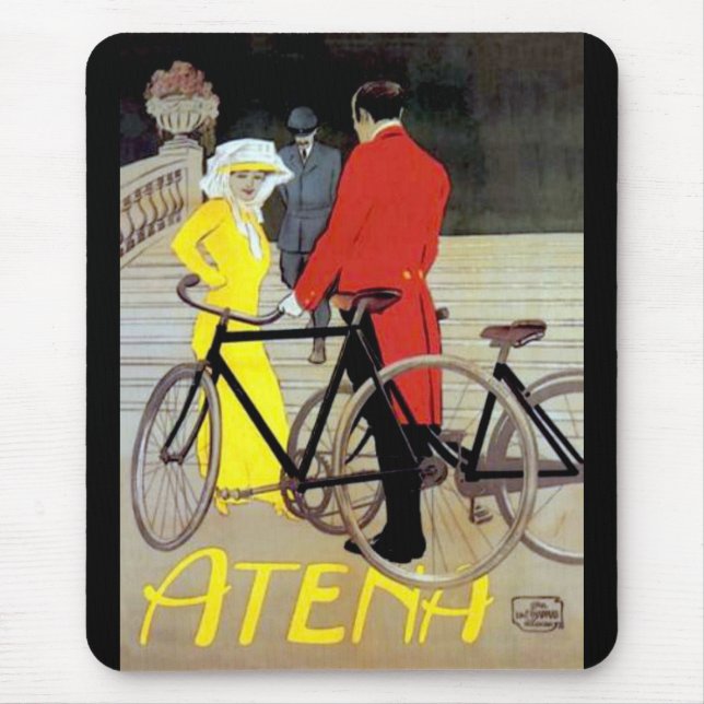 Mousepad Vintage Bike Poster (Frente)