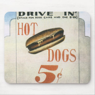 Mousepad Vintage Billboard, O Maior Drive Do Mundo Em Hotdo