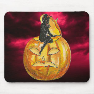 Mousepad Vintage Black Devil on Jack o' Lanterna