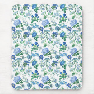 Mousepad Vintage Blue Flowers Notebook