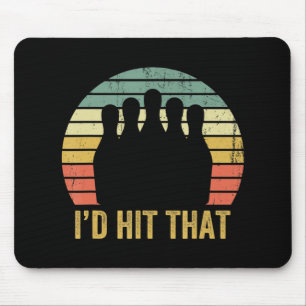 Mousepad Vintage Boliche Equipe Diversão Retro Bowler Espor