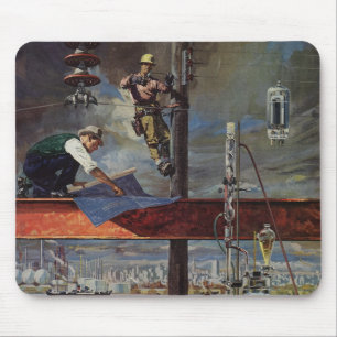 Mousepad Vintage Business, Arquitetos e Construção