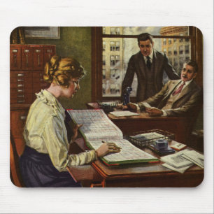 Mousepad Vintage Business Meeting, Office com Executivos