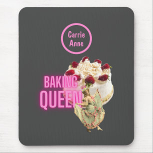 Mousepad Vintage Cake Baking Queen Personalizada