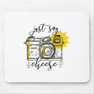 Mousepad Vintage Camera Apenas Diga Queijo
