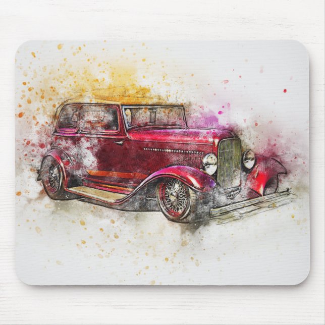 Mousepad Vintage - Carro antigo (Frente)