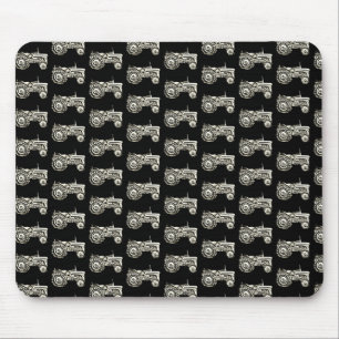 Mousepad Vintage Cinza, trator de proteção