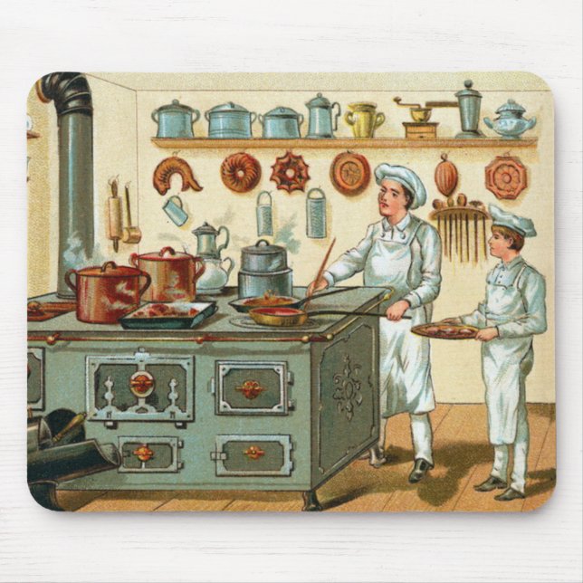 Mousepad Vintage Cooks na Cozinha (Frente)