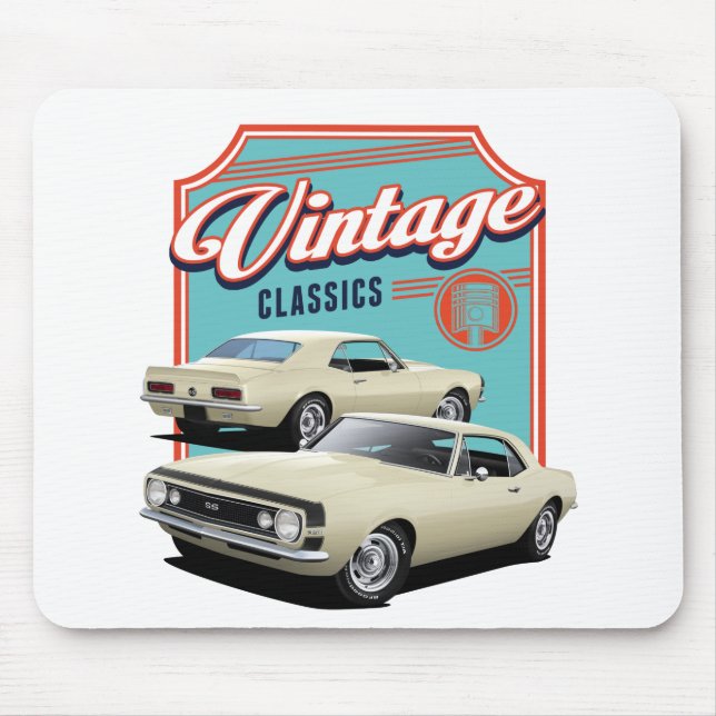 Mousepad Vintage Cream Camaro (Frente)