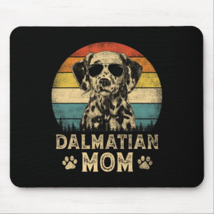 Mousepad Vintage Dalmatic Mãe Dog Dia de as mães