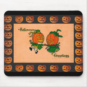 Mousepad Vintage Dancing Jack o'Lanternas
